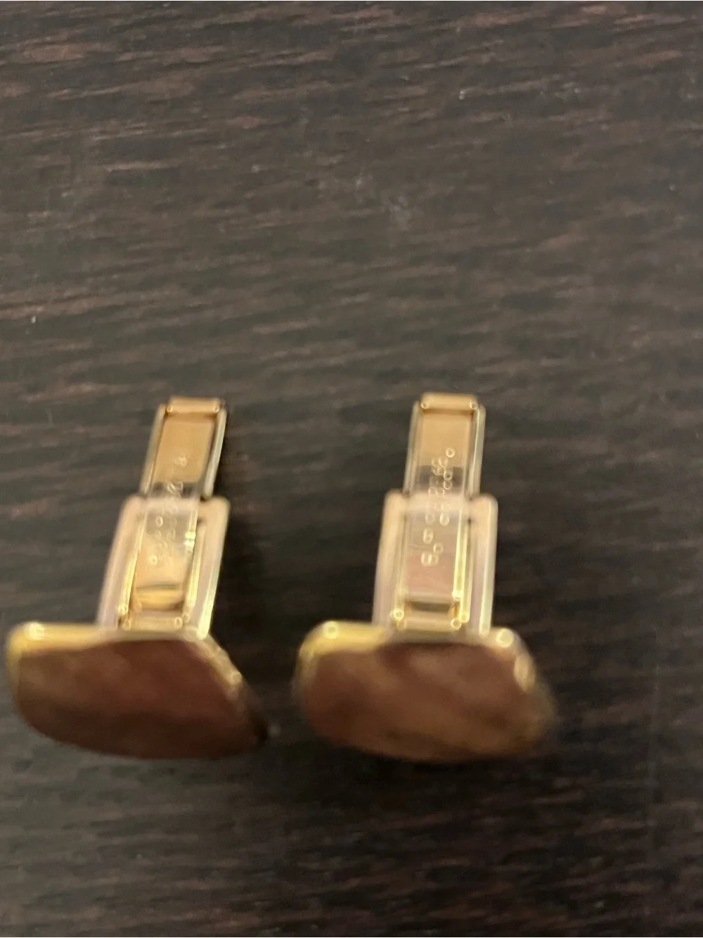 VINTAGE Harvey Avedon Gold Vermeil Textured Cufflinks